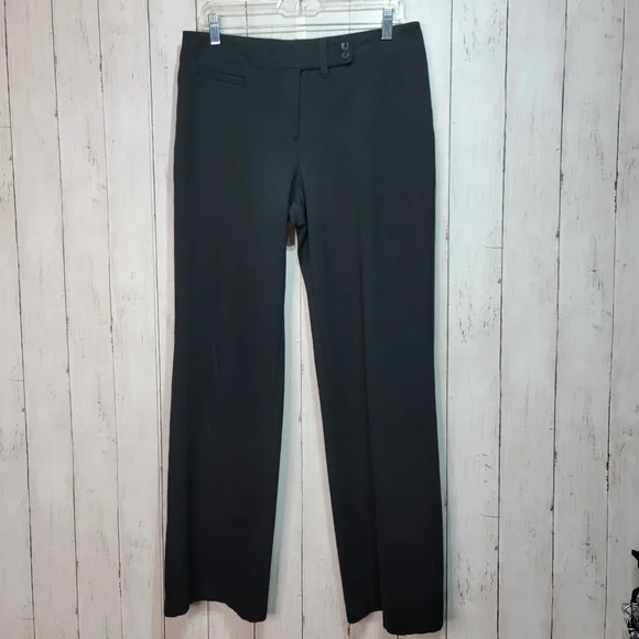 Eileen Fisher | Pants & Jumpsuits | Eileen Fisher Dress Pants Black Thick Ponte  Knit Straight Leg Stretch Size Small | Poshmark